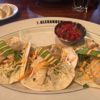J. Alexander's - Grilled chicken taco with avacado and pico de Gallo. - New American Near Me - Atlanta, Georgia