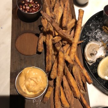 Baldamar - Fried Sweet potatoes with some kind of aioli sauce, very crispy and tasty - New American Near Me - Roseville, Minnesota Baldamar - Fried Sweet potatoes with some kind of aioli sauce, very crispy and tasty - New American Near Me - Roseville, Minnesota