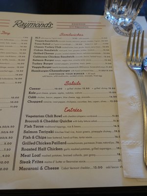 Menu photo 7 Raymond's Ridgewood, NJ