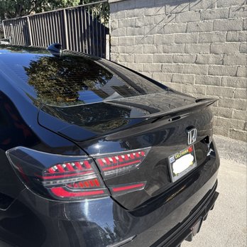 Russ Ward Auto Body - Completed trunk lid paint repair and aftermarket spoiler installation. - Body Shops Near Me - Anaheim, California Russ Ward Auto Body - Completed trunk lid paint repair and aftermarket spoiler installation. - Body Shops Near Me - Anaheim, California