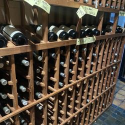 Wooden Angel Restaurant - The wine cellar