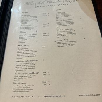Blissful Meads - Menu as of May 2026 - Wineries Near Me - Meadville, Pennsylvania Blissful Meads - Menu as of May 2026 - Wineries Near Me - Meadville, Pennsylvania