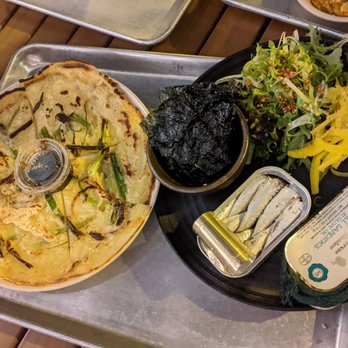 PERILLA korean fare - Scallion pancakes & sardines - Korean Near Me - Chicago, Illinois PERILLA korean fare - Scallion pancakes & sardines - Korean Near Me - Chicago, Illinois