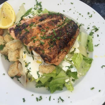 Venezia - Caesar salad with salmon - Pizza Near Me - Sarasota, Florida