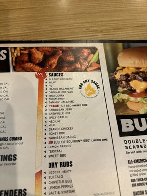 Menu photo 2 Buffalo Wild Wings Canyon Country, CA Menu photo 2 Buffalo Wild Wings Canyon Country, CA