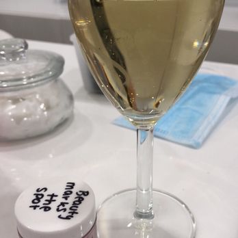 H&E Paint Bar - My chosen dip color and a glass of Chardonnay! - Nail Salons Near Me - Portland, Maine H&E Paint Bar - My chosen dip color and a glass of Chardonnay! - Nail Salons Near Me - Portland, Maine
