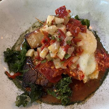 Gander & Ryegrass - Pork Belly, Spring Peas, Angry Egg - Italian Near Me - Spokane, Washington