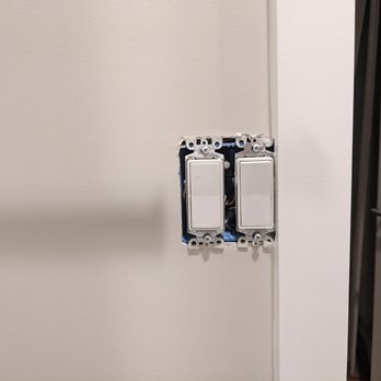 Fix It Please - Who thinks this is acceptable placement for light switches? How do you even get a face plate over that? - General Contractors Near Me Fix It Please - Who thinks this is acceptable placement for light switches? How do you even get a face plate over that? - General Contractors Near Me
