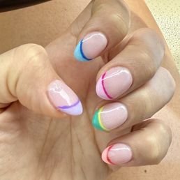 Della's summer manicure. So many compliments! Della's summer manicure. So many compliments!