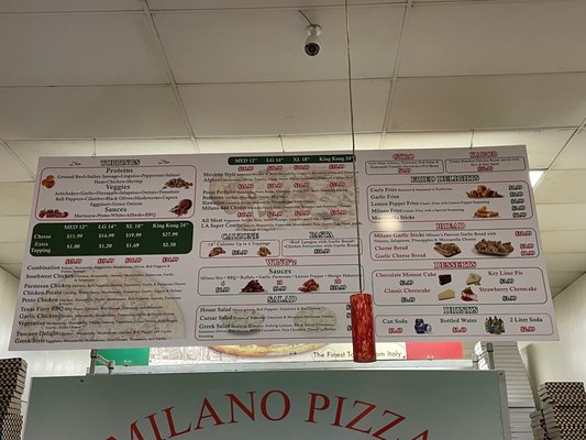 Menu photo 4 Milano Pizza Tracy, CA