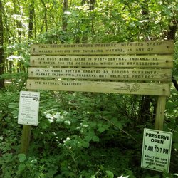 Park entrance info sign