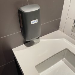 McDonald's - There's no good reason for the soap dispenser to be so close to the sink. Makes it less usable