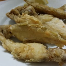 Fried white fish