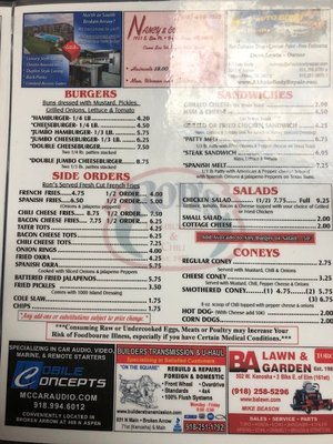 Menu photo 2 Ron's Hamburgers & Chili Broken Arrow, OK Menu photo 2 Ron's Hamburgers & Chili Broken Arrow, OK