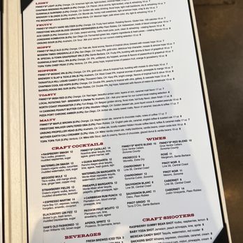 Finney's Crafthouse - Orange - Menu 7/15/22 - New American Near Me - Orange, California