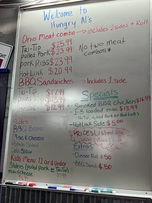 Menu photo 1 Hungry Al’s BBQ Lebec, CA Menu photo 1 Hungry Al’s BBQ Lebec, CA