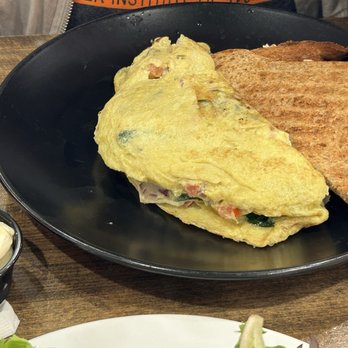 The Nest Cafe - Garden Omelette with Multigrain toast - 6/10 - Breakfast & Brunch Near Me - Frisco, Texas