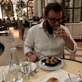 Bouchon - Handsome husband and his escargot - French Near Me - Las Vegas, Nevada