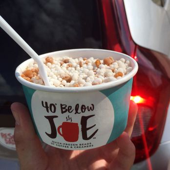 CBPB Popcorn Shop - Their new product. Coffee "Dippin Dots". Coffee and hazelnut creamer is this flavor - so good! - Popcorn Shops Near Me - Champaign, Illinois
