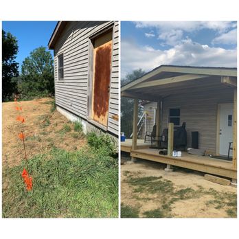 Transitions By Craftsmen - Overhang, new door, and wrap around deck - Flooring Near Me - Council Bluffs, Iowa Transitions By Craftsmen - Overhang, new door, and wrap around deck - Flooring Near Me - Council Bluffs, Iowa