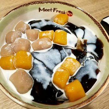 Meet Fresh - Iced Meet Fresh Signature - herbal blended ice, taro balls, herbal jelly, sweet potato balls and cream. - Desserts Near Me - Plano, Texas