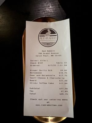 Menu photo 4 Red Rabbit St Paul, MN