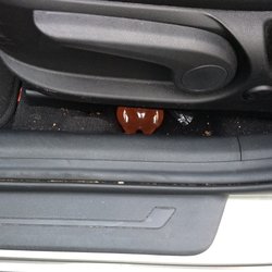 Hertz Rent A Car - Dirt under driver's seat