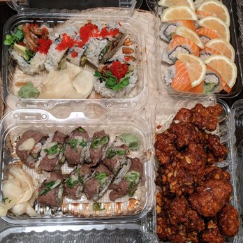 Roppongi Sushi - Spider roll, 49er roll, spicy garlic karaage, and Japanese cowboy roll - Japanese Near Me - Livermore, California Roppongi Sushi - Spider roll, 49er roll, spicy garlic karaage, and Japanese cowboy roll - Japanese Near Me - Livermore, California