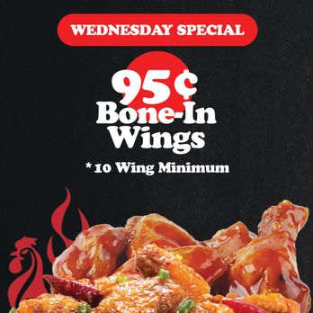 Fire Wings - Wednesday Bone-In Special - Chicken Wings Near Me - Brea, California