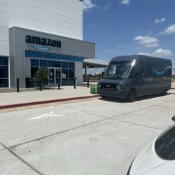 UPS - Entrance for pick up and delivery BLOCKED by one of their trucks