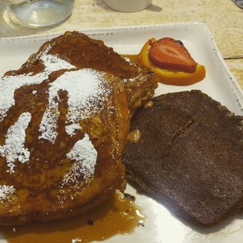 Egg - Peanut butter french toast and scrapple.....so good! - Breakfast & Brunch Near Me - Rehoboth Beach, Delaware