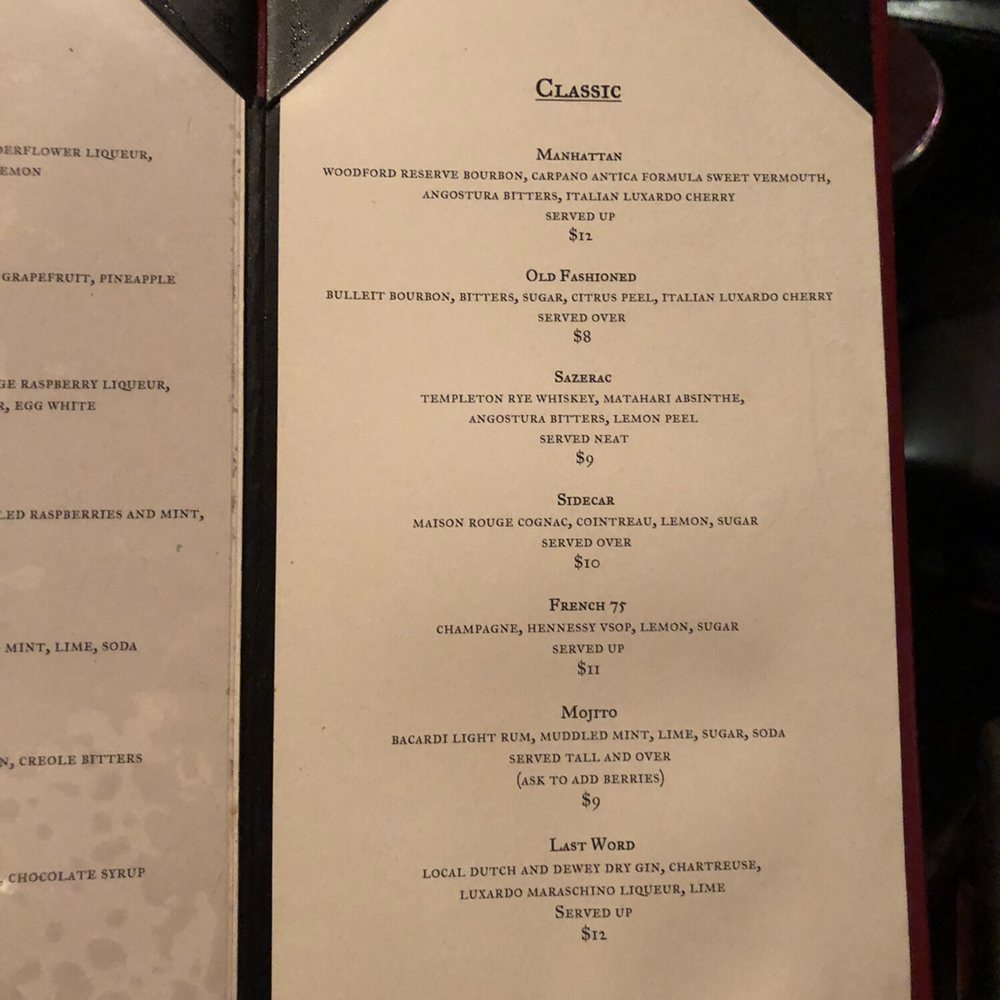 The Speakeasy - Classic cocktail menu - Speakeasies Near Me - Eureka, California The Speakeasy - Classic cocktail menu - Speakeasies Near Me - Eureka, California