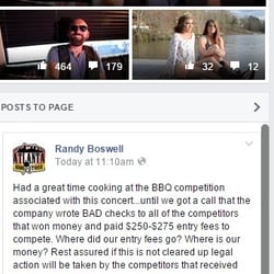 Chattahoochee River Country Music Festival - BAD CHECKS!