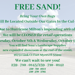 Sosa's Landscape Supplies - Free Sand