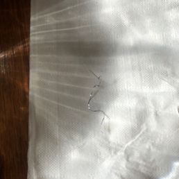 It was sharp. Glad I found it before it went into my mouth. It was sharp. Glad I found it before it went into my mouth.