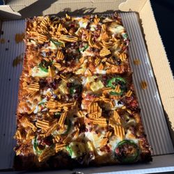 Hot Hawaiian, honey, the best pizza I've ever had.
