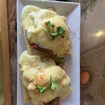 Crepes Tea House - Salmon (smoked in house) Benedict. - Coffee & Tea Near Me - West Springfield, Massachusetts