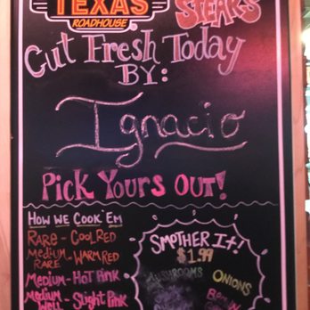 Texas Roadhouse - Chalkboard - Steakhouses Near Me - Poughkeepsie, New York Texas Roadhouse - Chalkboard - Steakhouses Near Me - Poughkeepsie, New York