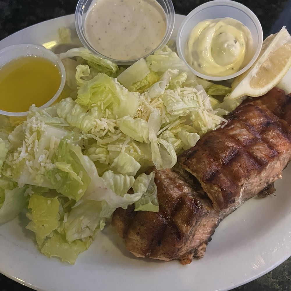 Sea Fresh - Wild salmon with side Caesar no croutons EXCELLENT! - Seafood Near Me - Ojai, California Sea Fresh - Wild salmon with side Caesar no croutons EXCELLENT! - Seafood Near Me - Ojai, California