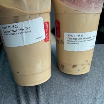 Gong Cha - Augusta - What we ordered, both fantastic - Bubble Tea Near Me - Augusta, Georgia