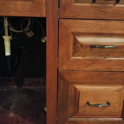 Future Antiques - Drawer faces not cut correctly, so you see drawer tracks.