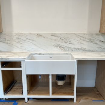 Russo Tile & Marble - a kitchen counter being installed - General Contractors Near Me - El Cajon, California Russo Tile & Marble - a kitchen counter being installed - General Contractors Near Me - El Cajon, California