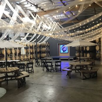 Strey Cellars - Large barrel room, which is used for live music and other events. - Wineries Near Me - Oxnard, California Strey Cellars - Large barrel room, which is used for live music and other events. - Wineries Near Me - Oxnard, California