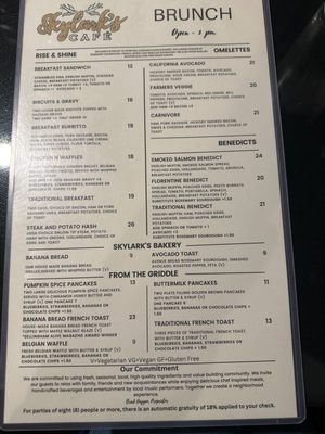 Menu photo 4 Skylarks Hidden Cafe Bellingham, WA