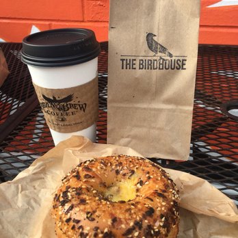 The Birdhouse -West Seattle - Chai latte & a Breakfast Sandwich (Everything Bagel w/ sausage)! - Coffee & Tea Near Me - Seattle, Washington The Birdhouse -West Seattle - Chai latte & a Breakfast Sandwich (Everything Bagel w/ sausage)! - Coffee & Tea Near Me - Seattle, Washington