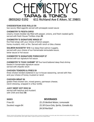 Chemistry’s by null