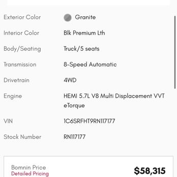 Bomnin Doral Chrysler Dodge Jeep RAM - Details of the advertised truck - Car Dealers Near Me - Miami, Florida Bomnin Doral Chrysler Dodge Jeep RAM - Details of the advertised truck - Car Dealers Near Me - Miami, Florida