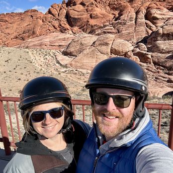 Red Rock Scooter Tours - Selfie at Red Rocks - Scooter Tours Near Me - Las Vegas, Nevada
