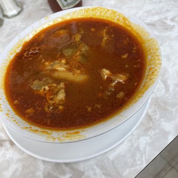 Godwin Coffee & Tex-Mex eats - Pancita (beef tripe soup) - Coffee & Tea Near Me - The Bronx, New York