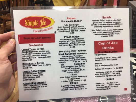 Menu photo 7 Simple Joe Cafe Baton Rouge, LA Menu photo 7 Simple Joe Cafe Baton Rouge, LA